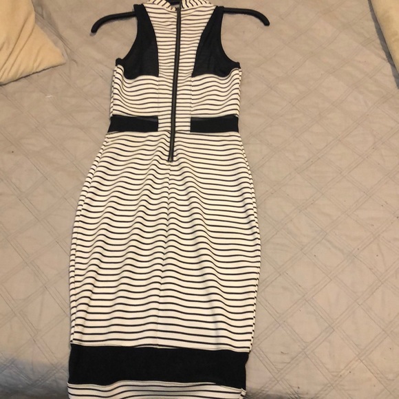 Material Girl White with Black Laced Dress - Picture 2 of 2